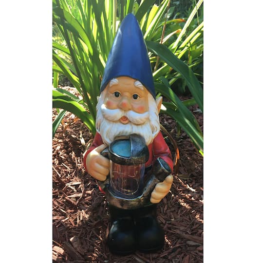 Santa's Workshop 13.4" Gnome Accent with Lightning Bugs